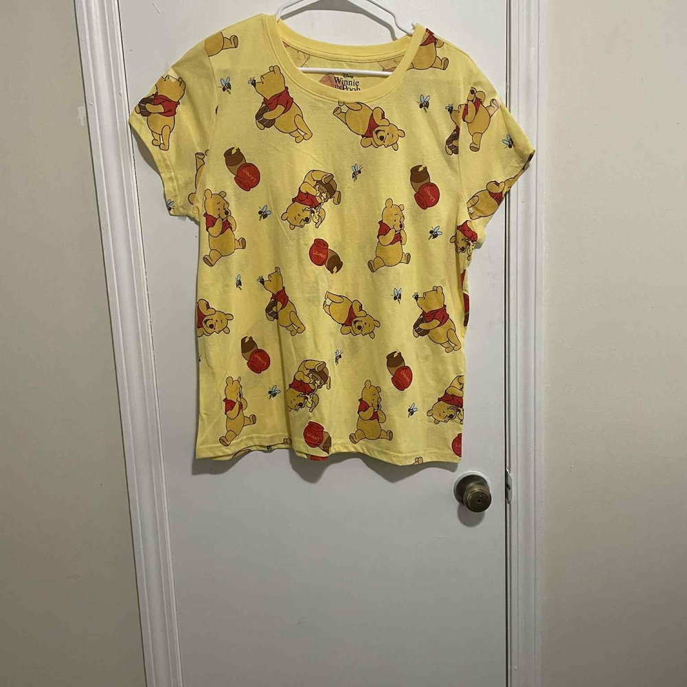 Disney Winnie the Pooh Patterned Yellow Tee